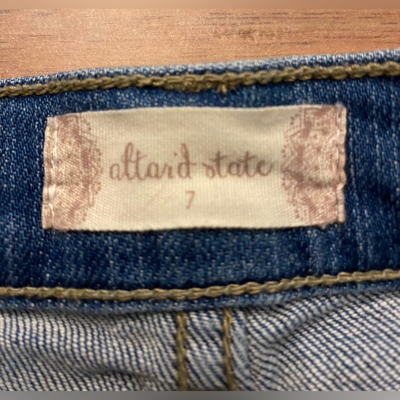 Distressed Denim Cut Off Shorts by Alter'd State - Picture 3 of 7